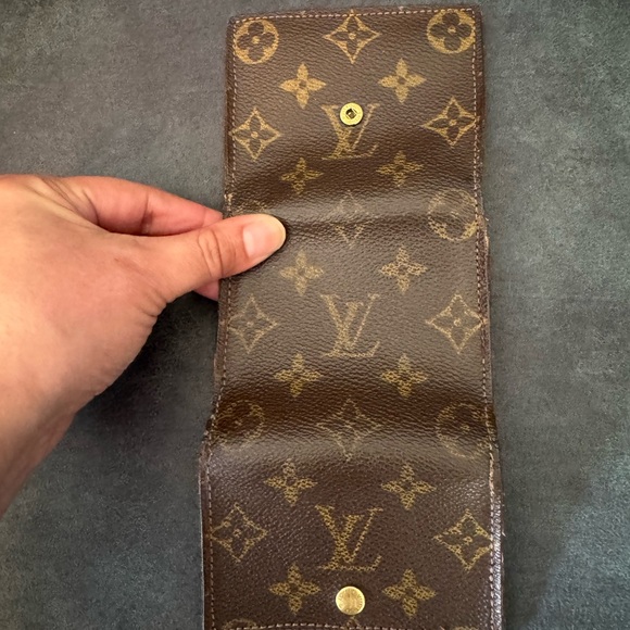 Vintage Louis Vuitton Brown Monogram Wallet 4x4 trifold Quiet Luxury Monogram - Picture 5 of 6